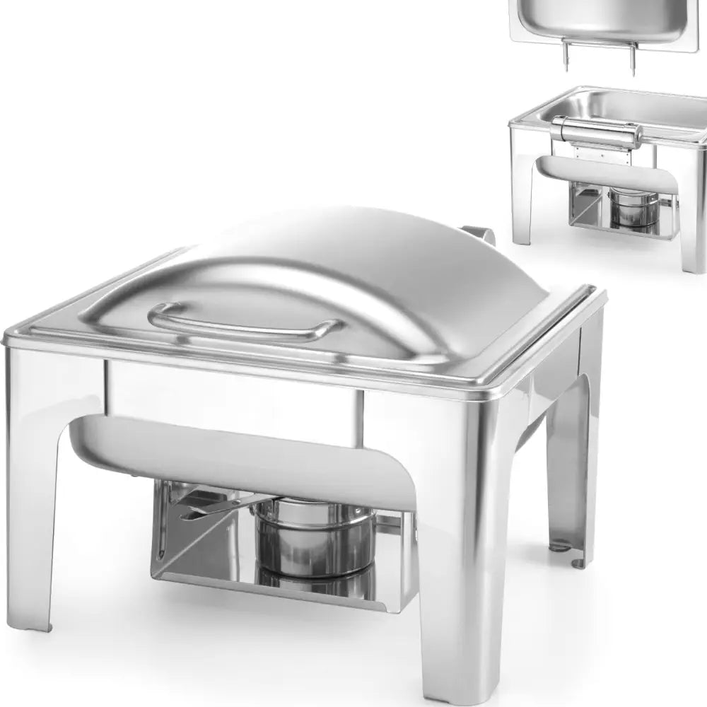 Varmeholder for Mat med Stearinlysvarmer Rustfritt Stål Gn 1/2