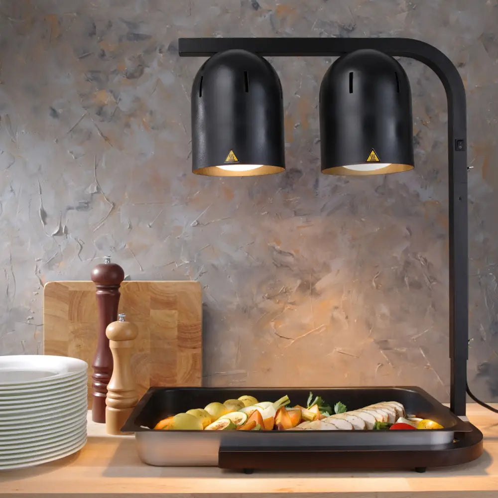 Varmelampe for Oppvarming av Pommes Frites og Retter Svart 500 w - Hendi 273913