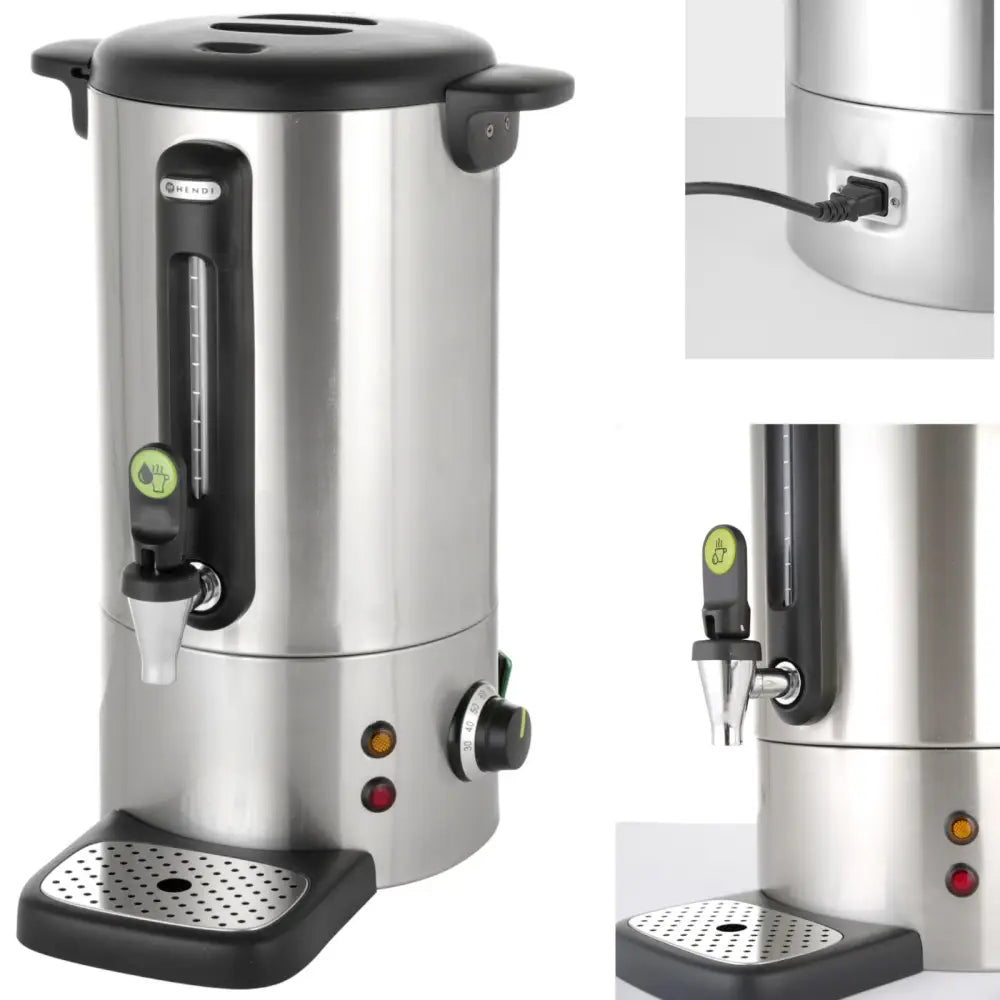 Varmetank Kaffebrygger med Dryppfri Kran Rustfritt Stål Concept Line 10 l - Hendi 211410