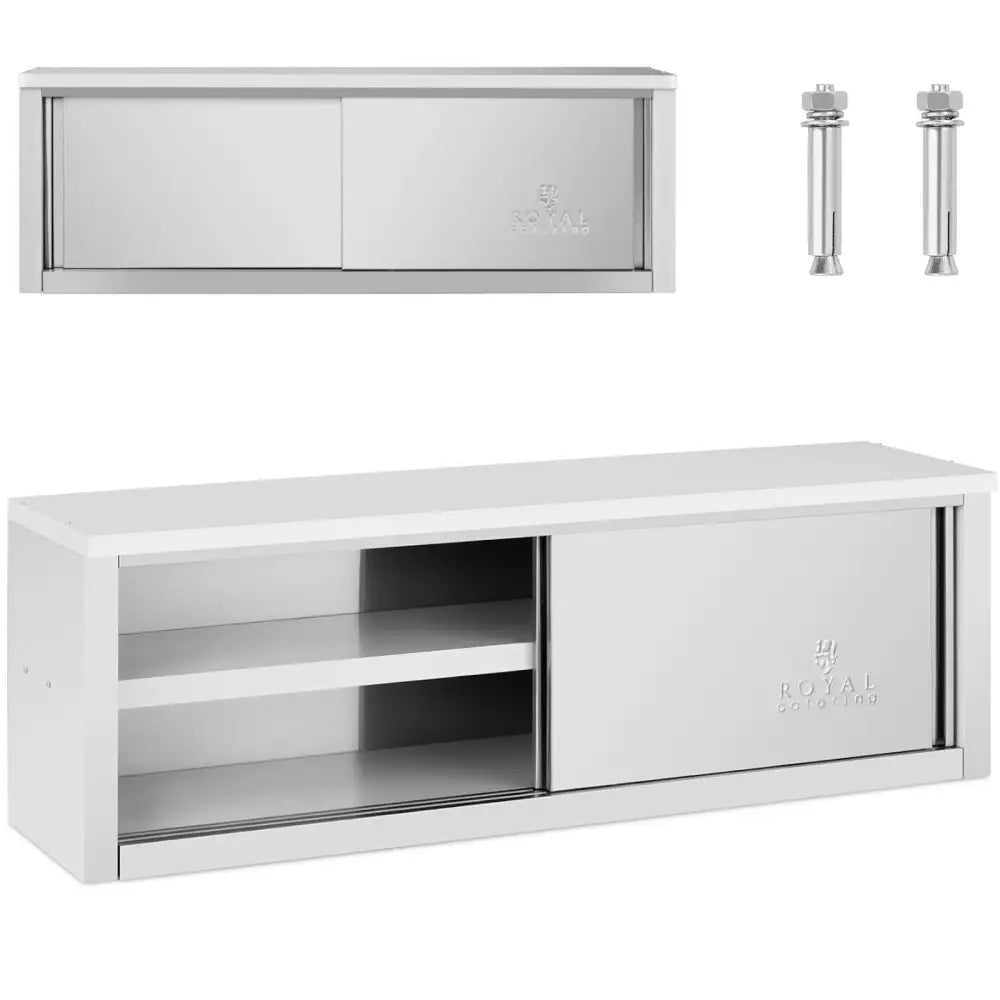 Veggmontert Gastronomisk Skap med Skyvedører av Stål 150 Kg 150 x 40 x 50 Cm
