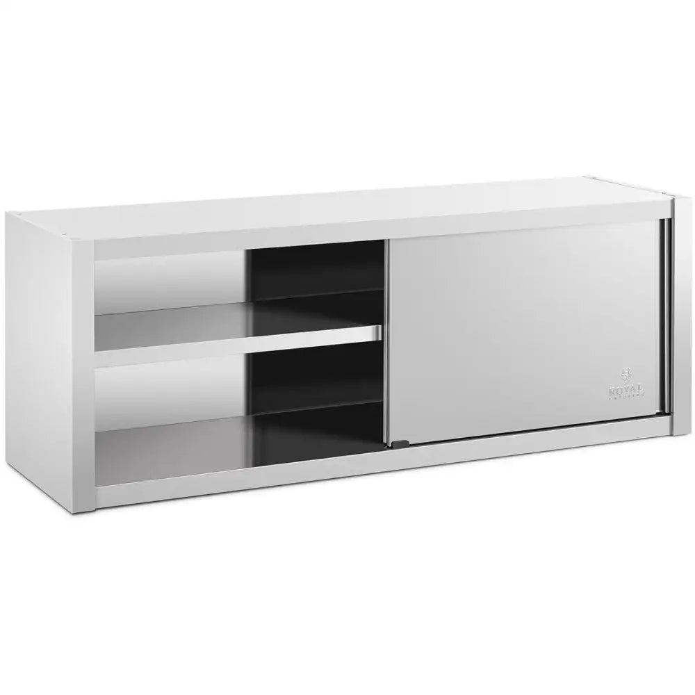 Veggmontert Gastronomisk Skap med Skyvedører i Stål 160 x 45 x 60 Cm
