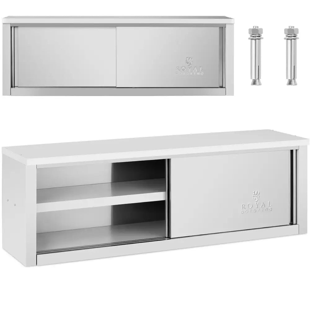 Veggmontert Gastronomisk Skap med Skyvedører i Stål 170 Kg 150 x 40 x 50 Cm