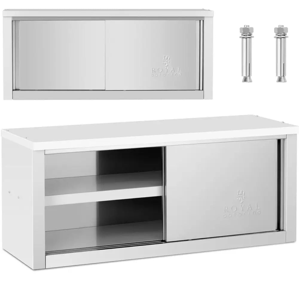 Veggmontert Gastronomisk Veggskap med Skyvedører i Stål 150 Kg 120 x 40 x 50 Cm
