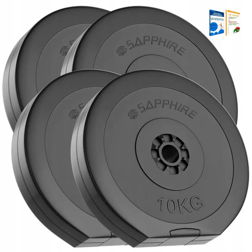 Vektsett 40kg Vektplater 4x10kg Vekter Tilleggsvekter Skiver