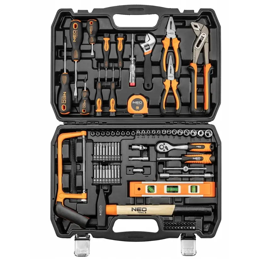 Verktøysett Neo Nøkler Frosk Sag Hammer Torx Skrutrekkere Koffert 88 Deler