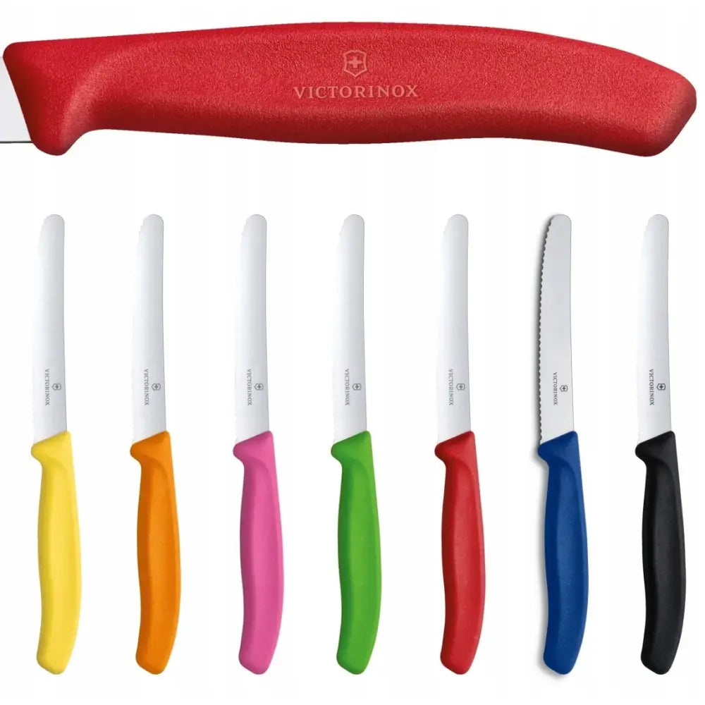 Victorinox Sett med 7 Kniver i 7 Farger 7 x Tannpirker Swiss Classic