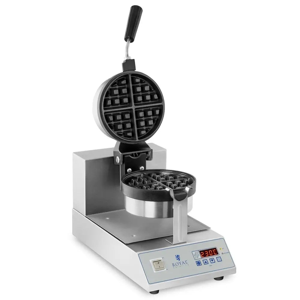 Vrirbar Vaffeljern for Runde Kvart-goffer Diam. 18cm 1300w Rcwm-1300-re.