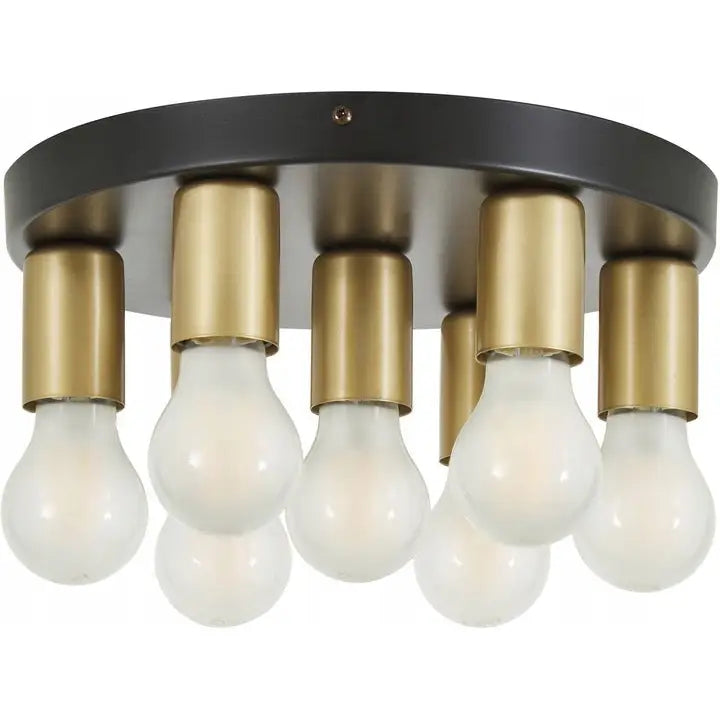 Westwing Taklampe Plate i Gull-svart 30 x 9 Cm Luminex