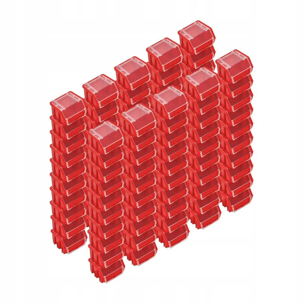 100x Lagerbeholder Ergobox 1 Rød