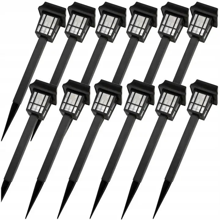 12x Solenergi Hage Lampe Led Dekorativ Lanterne
