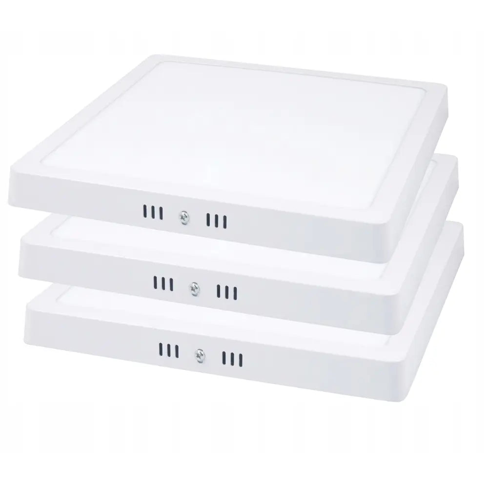 3x Led-panel Overflatemontert 24w Premium Emc