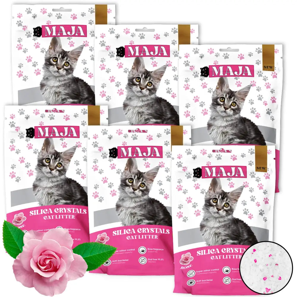 6 x Maja Silikonsand 5l Duftende Rose 30l