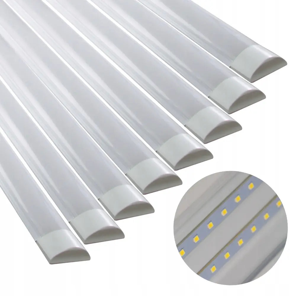 8x Led-lampe 120 Cm 36w Overflatepanel Lysrør