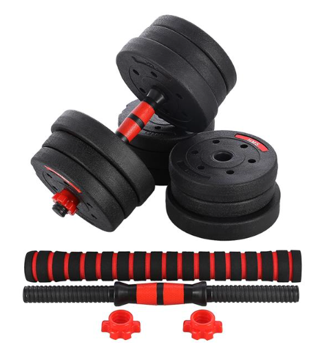 Vektsett med Stang og Hantler HMS 20 kg