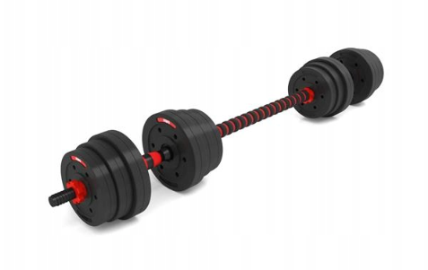 Vektsett med Stang og Hantler HMS 20 kg