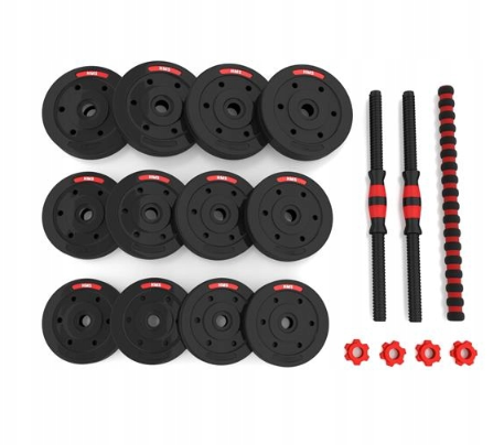 Vektsett med Stang og Hantler HMS 20 kg