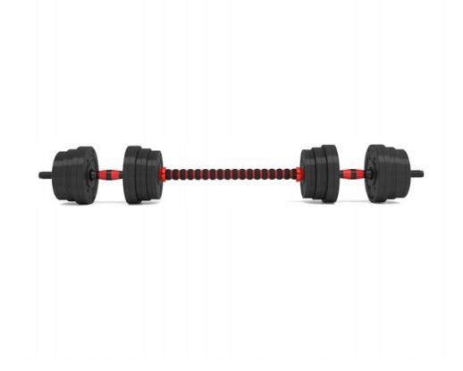 Vektsett med Stang og Hantler HMS 20 kg