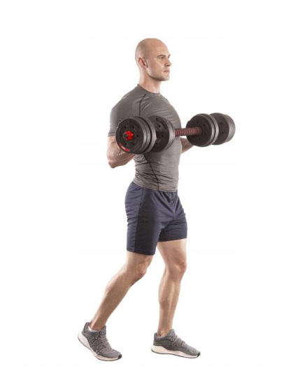 Vektsett med Stang og Hantler HMS 20 kg