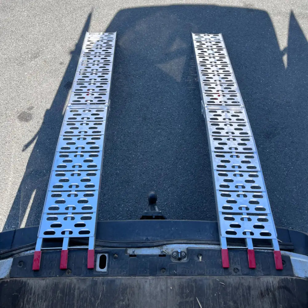 Aluminum Ramper (2 Stk) V2 Maks Belastningskapasitet 680 Kg Shark Atv Moto