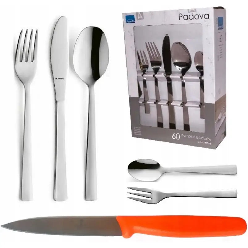 Amefa 60 Moderne Bestikk i Rustfritt Stål Padova Sett med Gafler for 12 Personer