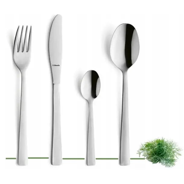 Amefa 60 Moderne Bestikk i Rustfritt Stål Padova Sett med Gafler for 12 Personer