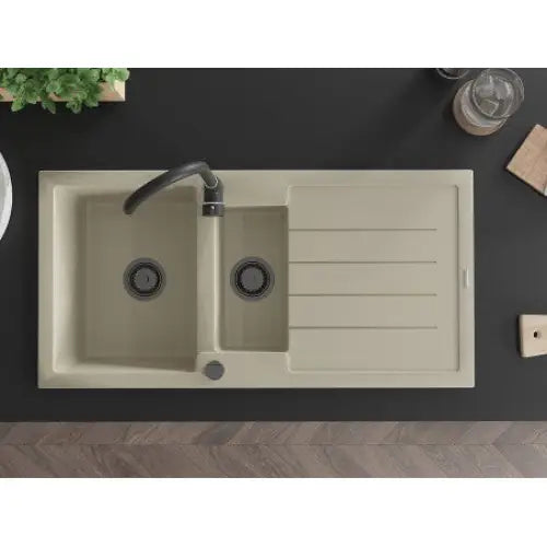 Andres Kjøkkenvask 1 1/2 Kum 1000x500 Mm Beige 6515101510-69-b