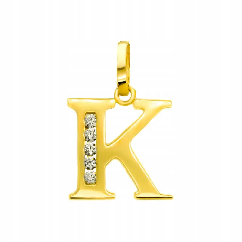 Charm Anheng - 333 Gult Gull Zirkonia 10 Mm Kjede