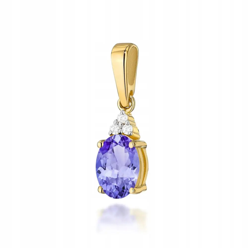 Charm Anheng - 585 Gull 0,70ct Tanzanitt Kjede