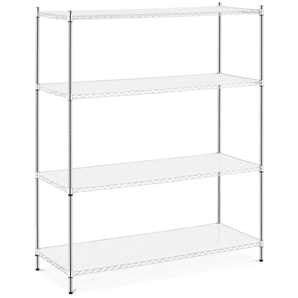 Åpen Metallhylle med 4 Hyller + 4 Matter til 1000 Kg 150x60x180 Cm