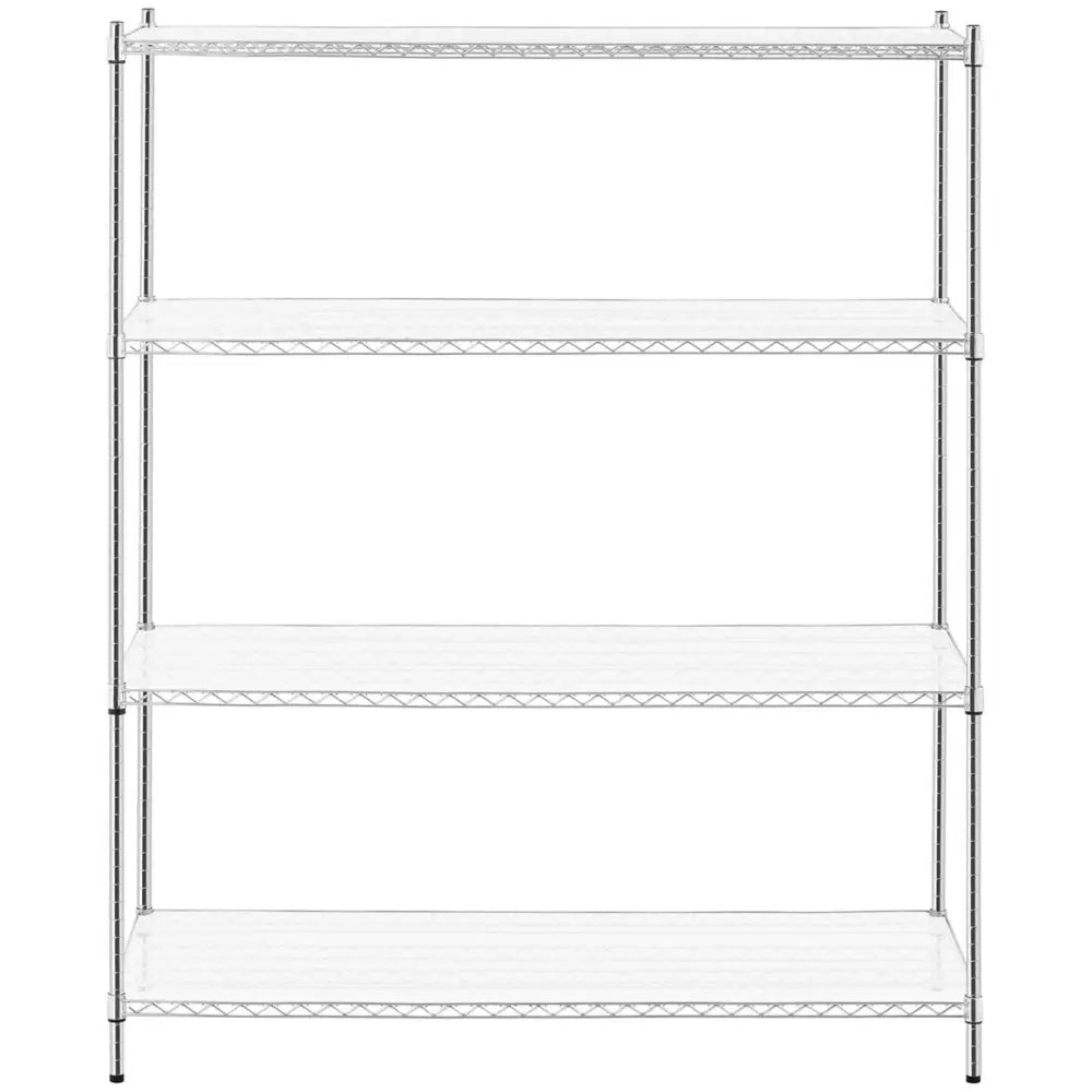 Åpen Metallhylle med 4 Hyller + 4 Matter til 1000 Kg 150x60x180 Cm
