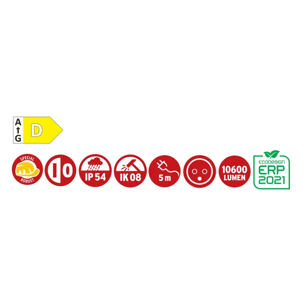 Arbeidslys Led Dinora 10051 Ip65 10600lm