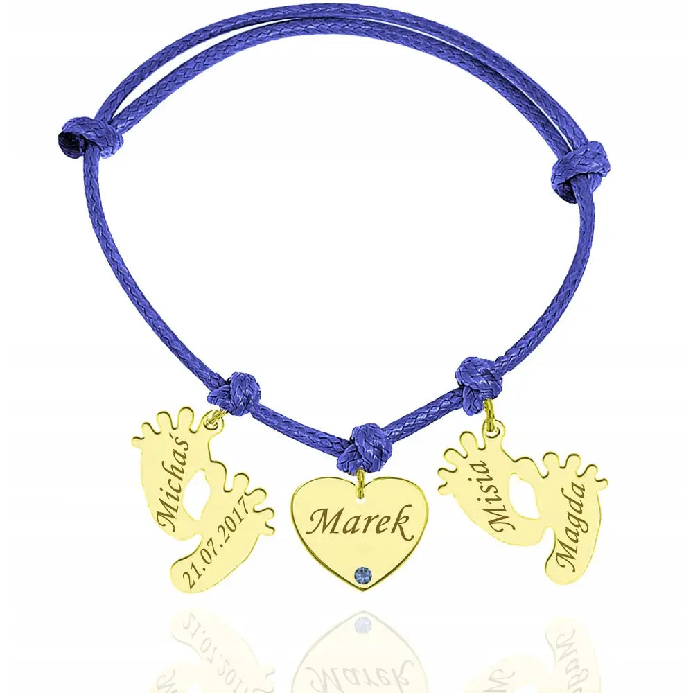 Armbånd Dame 925 Sølv med Gullbelagte Charms 14-22 Cm