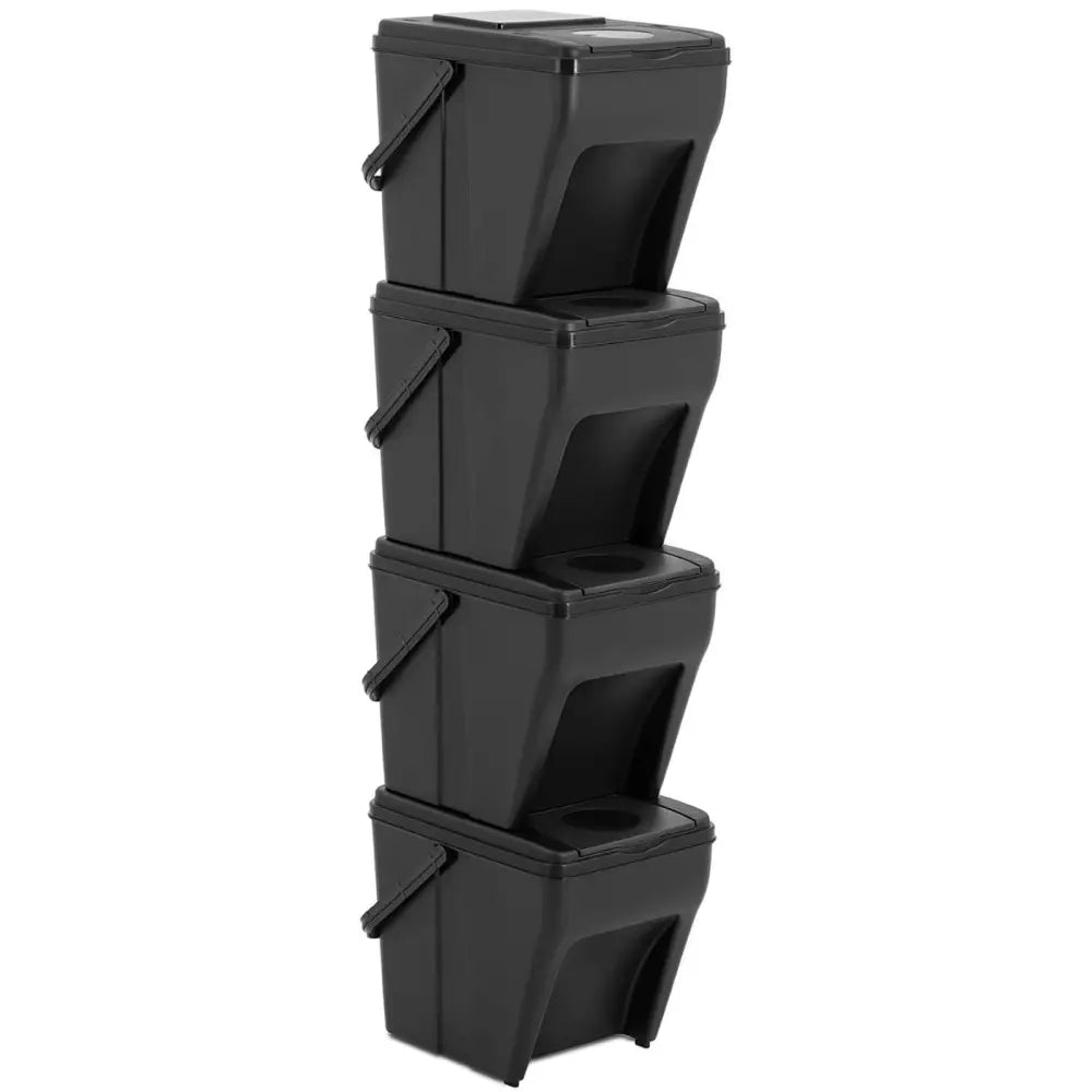 Avfallssorteringssystem 4 x 25 Liter Oppbevaringskurver