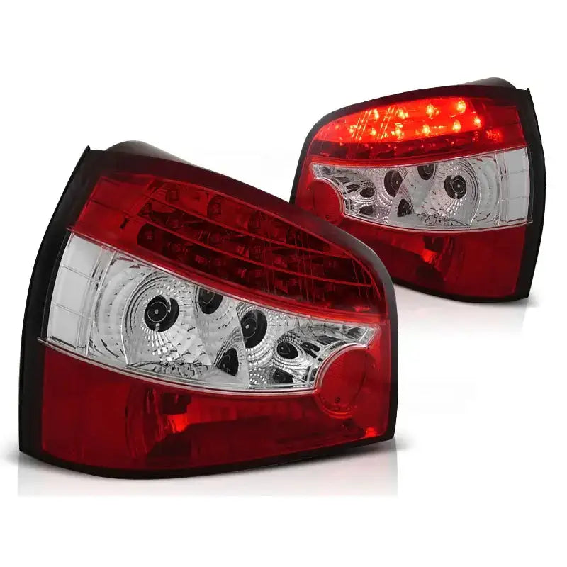 Baklykter Audi A3 09.96- 08.00 Red White Led