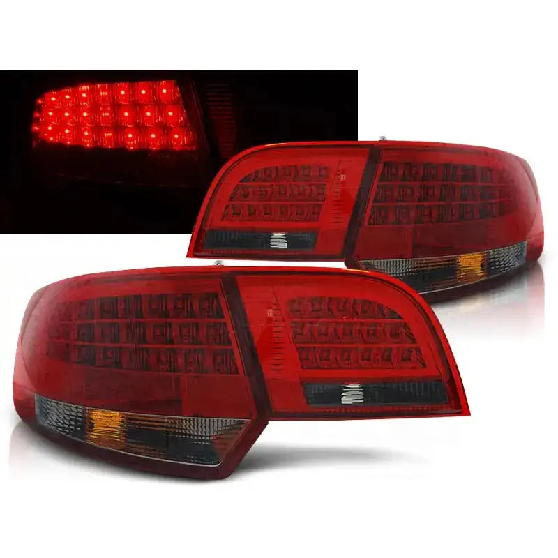 Baklykter Audi A3 8p 04-08 Sportback Red Smoke Led