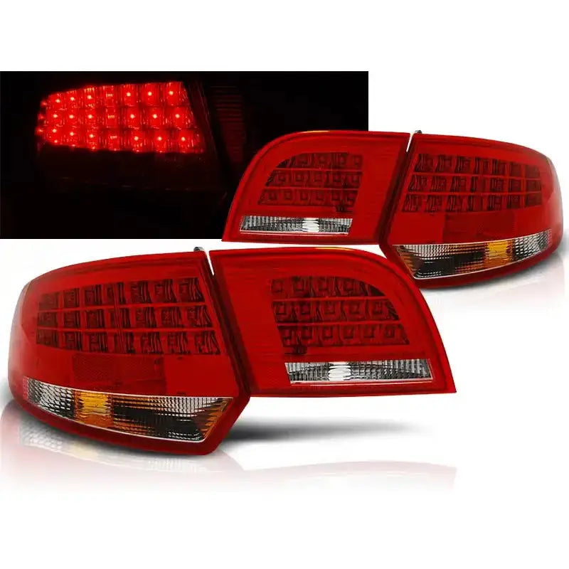 Baklykter Audi A3 8p 04-08 Sportback Red White Led