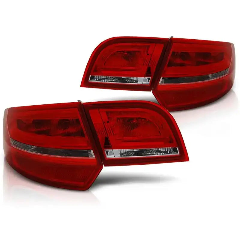 Baklykter Audi A3 8p 04-08 Sportback Red White Led V2