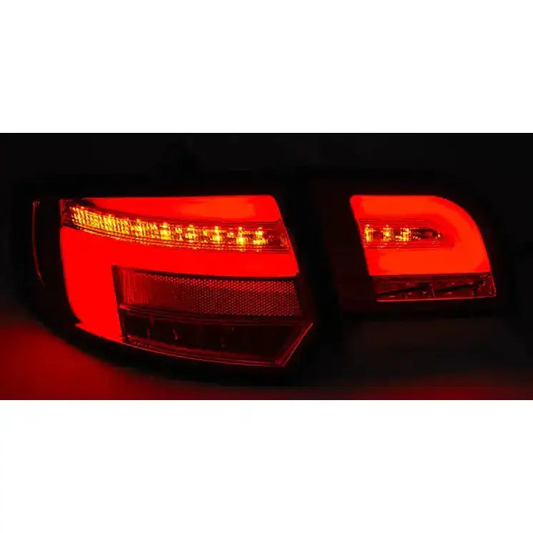 Baklykter Audi A3 8p 5d 08-12 Led Bar Red White Seq