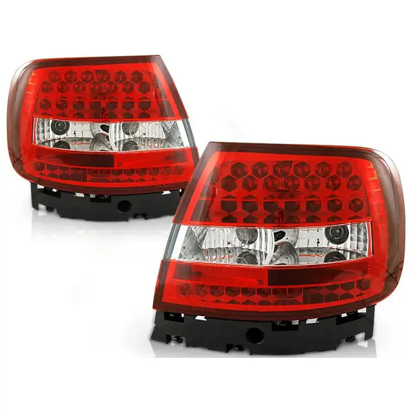 Baklykter Audi A4 11.94-09.00 Red White Led