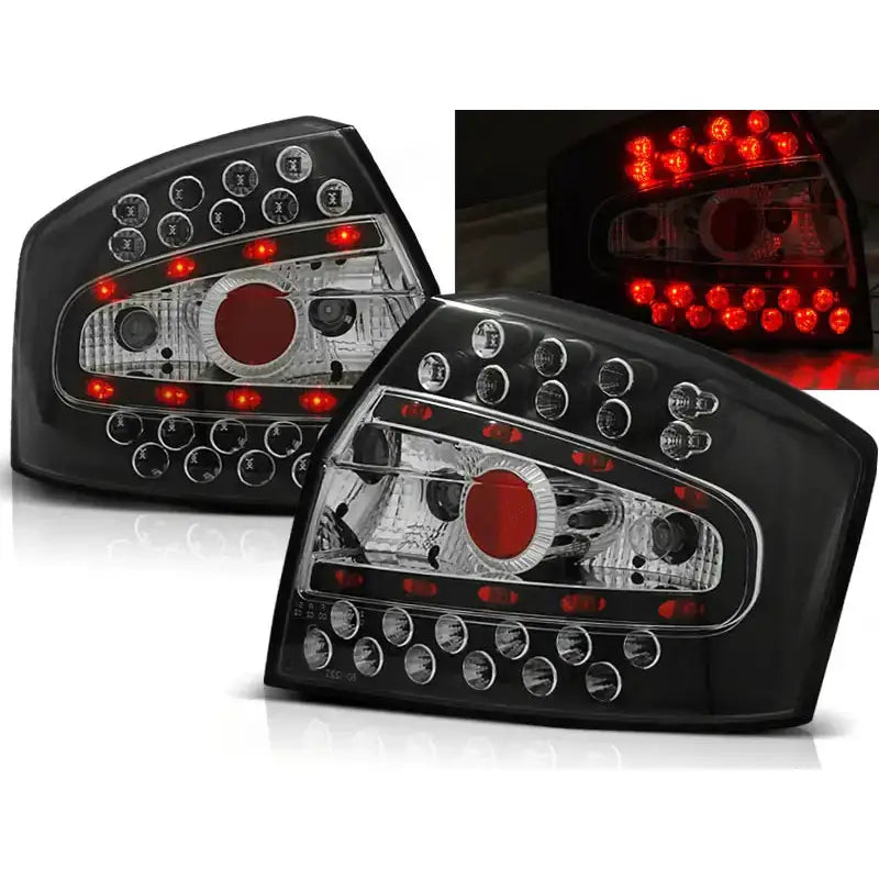 Baklykter Audi A4 8e 10.00-10.04 Sedan Black Led