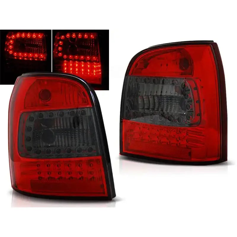 Baklykter Audi A4 94-01 Avant Red Smoke Led