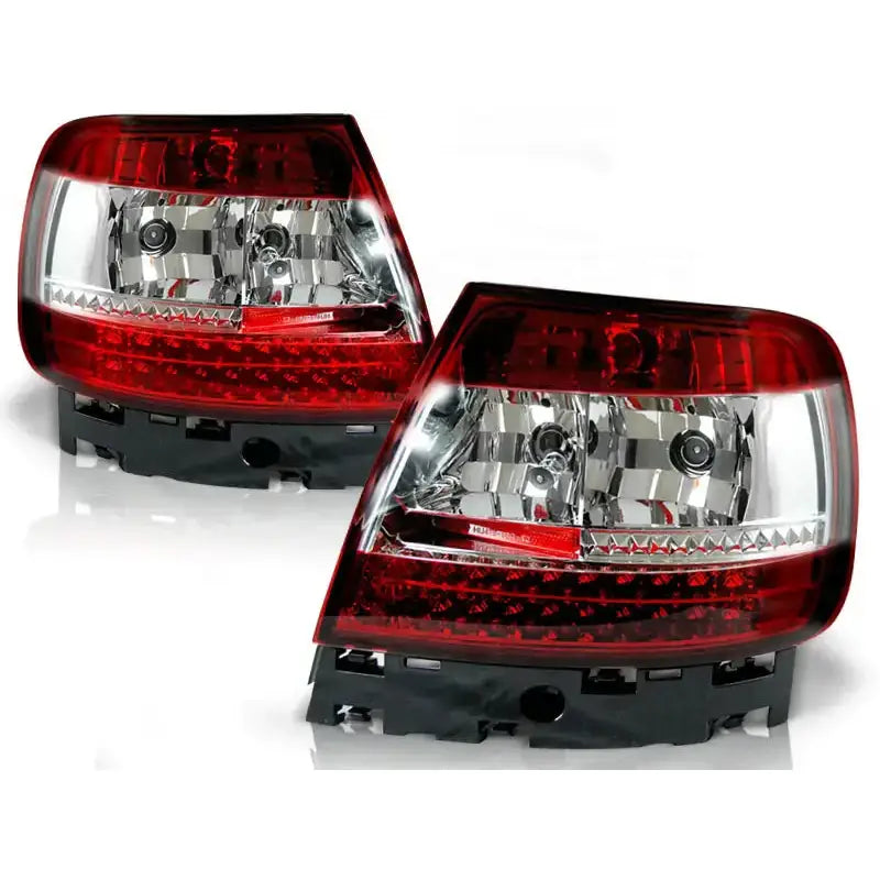Baklykter Audi A4 B5 11.94-09.00 Red White Led