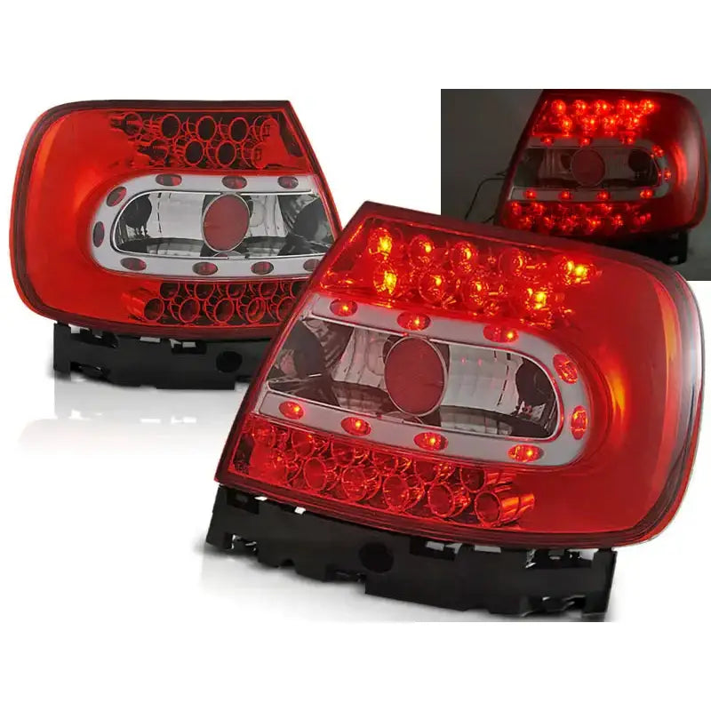 Baklykter Audi A4 B5 11.94-10.00 Red White Led
