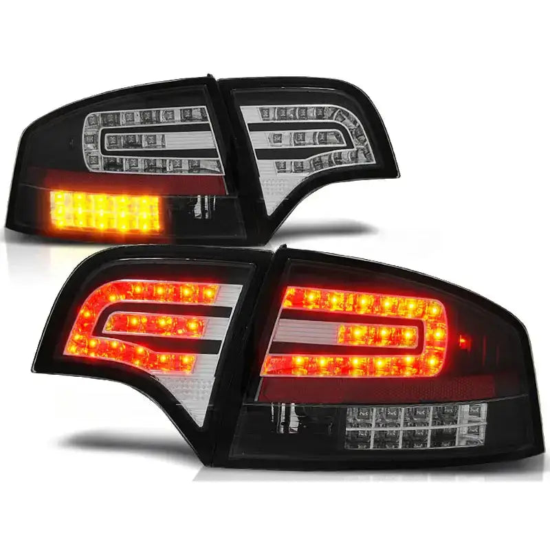 Baklykter Audi A4 B7 11.04-03.08 Sedan Black Led