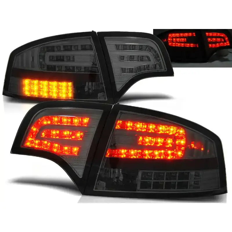 Baklykter Audi A4 B7 11.04-03.08 Sedan Smoke Led