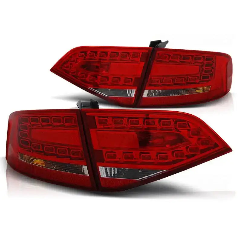 Baklykter Audi A4 B8 08-11 Sedan Red White Led