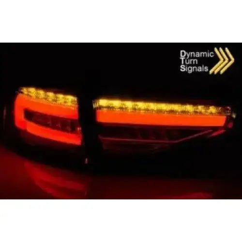 Baklykter Audi A4 B8 12-15 Sedan Oem Bulb Led Bar Black Seq