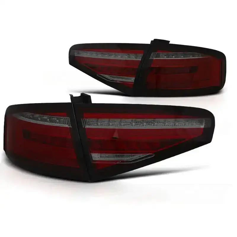 Baklykter Audi A4 B8 12-15 Sedan Oem Bulb Led Bar Red Smoke Seq