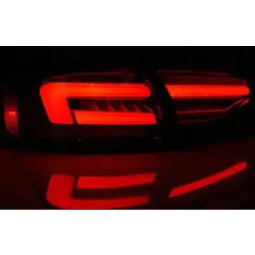 Baklykter Audi A4 B8 12-15 Sedan Oem Bulb Led Bar Red Whie Seq