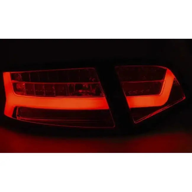 Baklykter Audi A6 08-11 Sedan Black Smoke Led Bar Seq